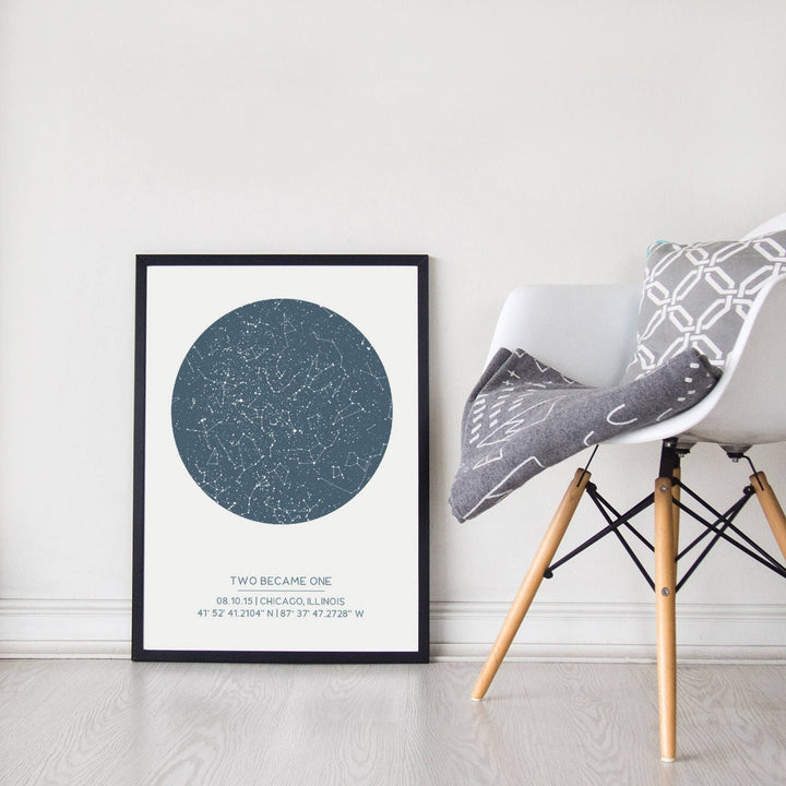 Star Map Poster as Valentines Day Gift