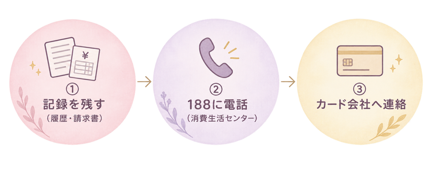 困ったときの相談ステップ