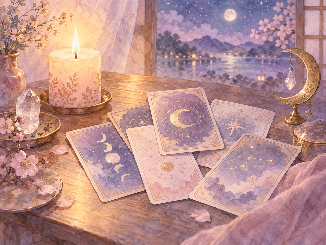 静かな夜に、心を整えてカードを切る