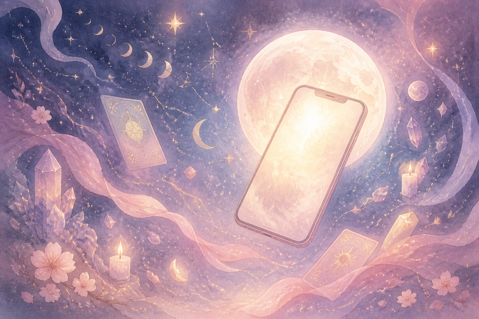 AIに心を映す夜、占いのゆくえを見つめて