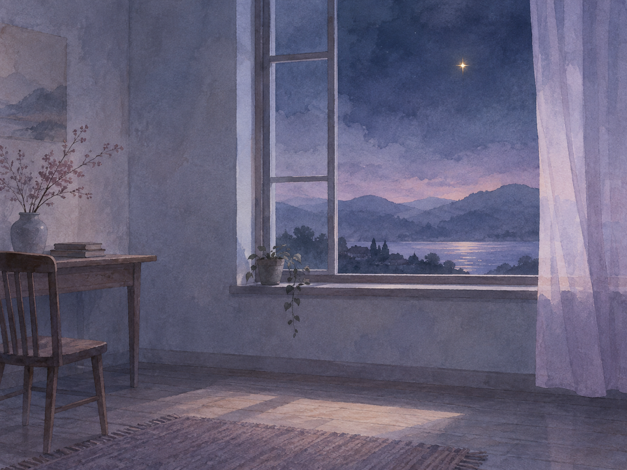 静かな夜にひとり佇む心象風景
