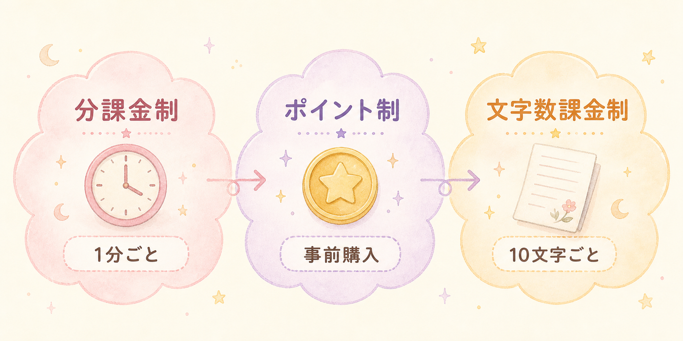 3つの料金タイプをやさしく比較