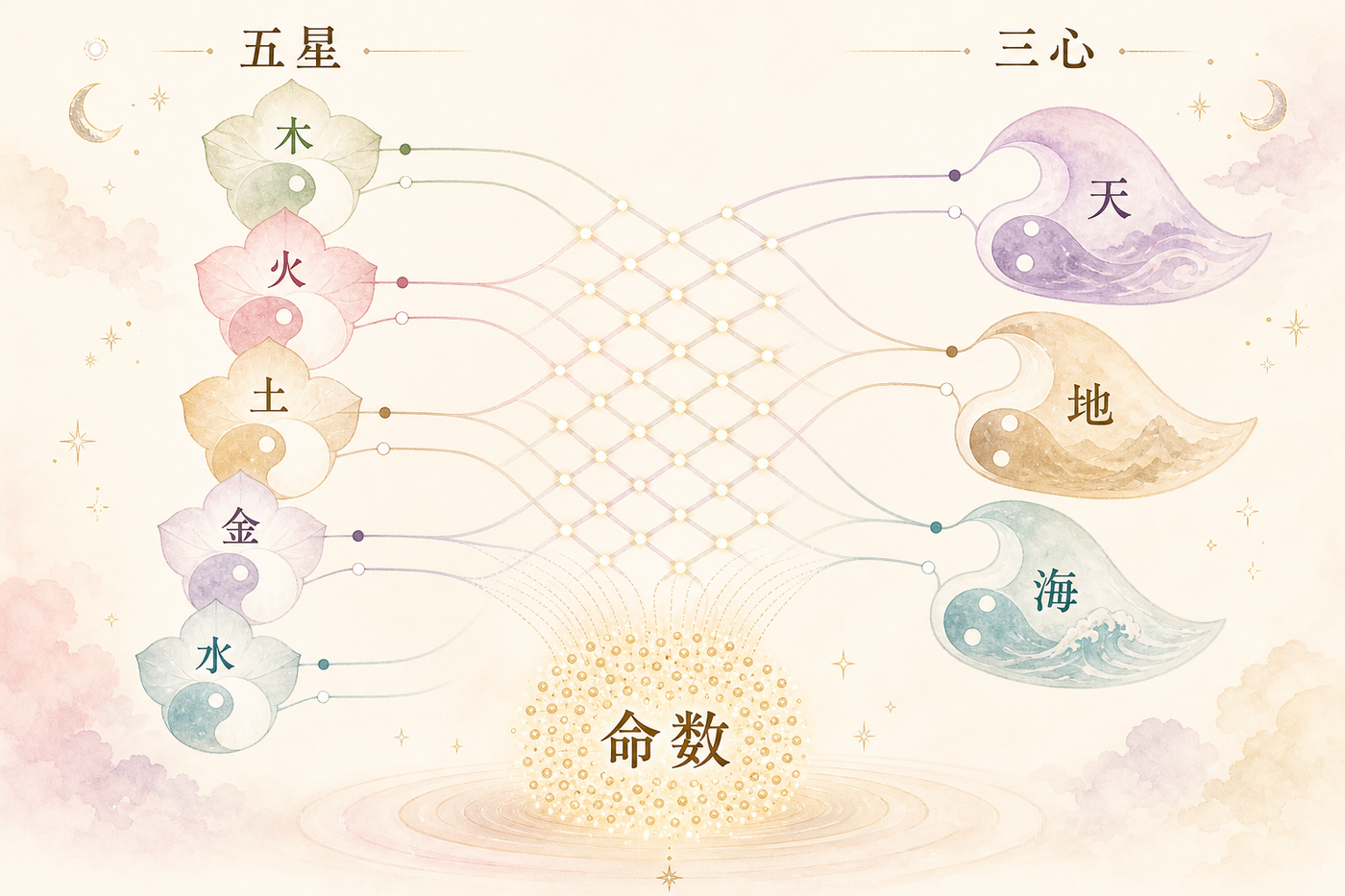 五星×三心が織りなす120の命数構造