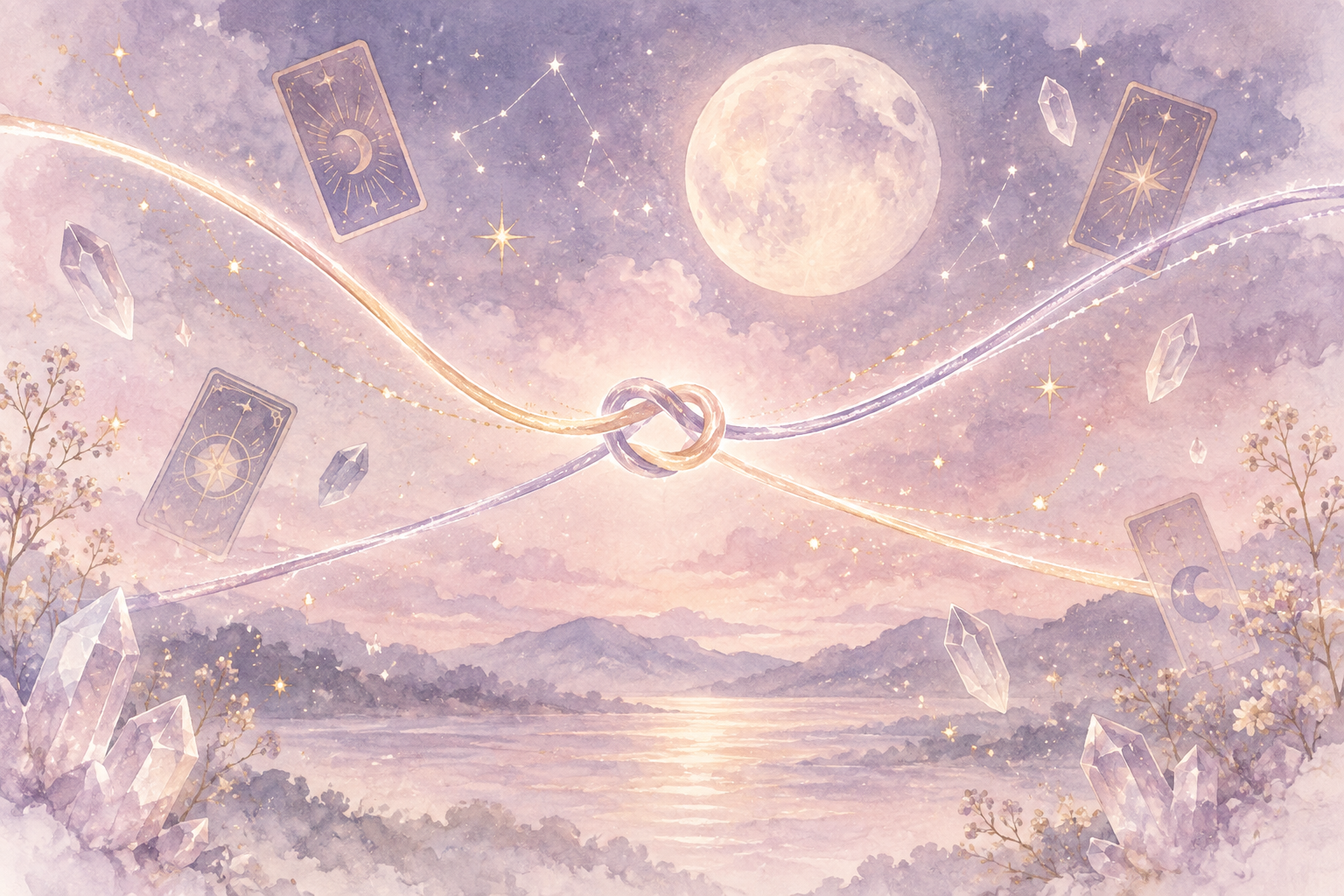 夜空と縁の糸が結ばれていく結婚運の物語