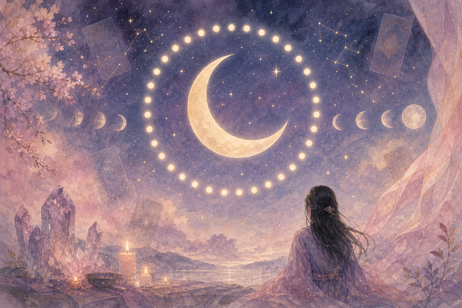 月の巡りが27の宿を織りなす夜空の物語
