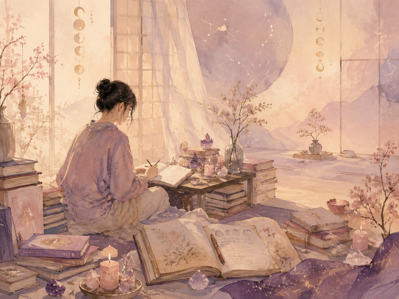 静かな部屋でひとり心を整える時間