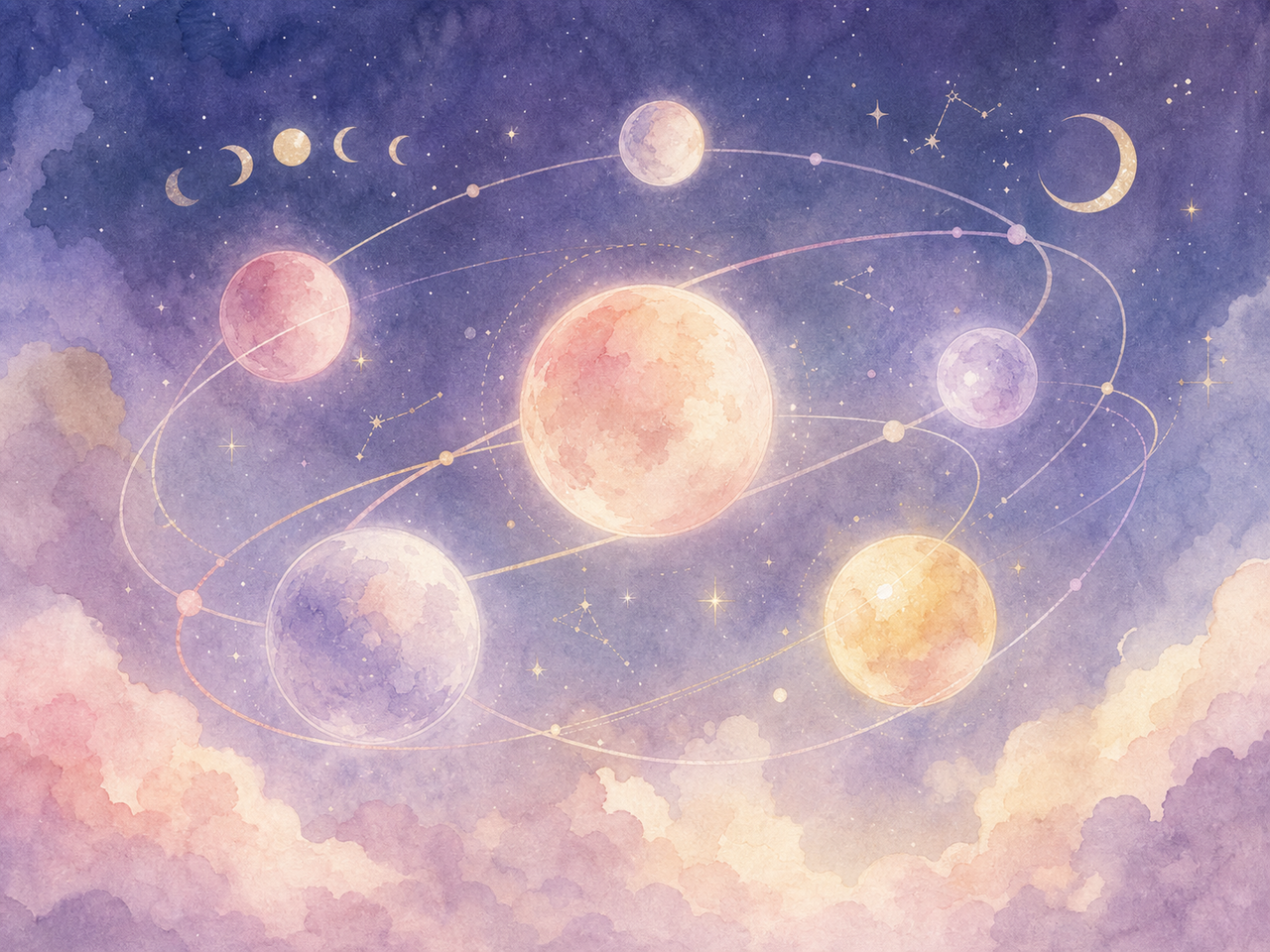 ゆっくり巡る木星・土星…遠い天体たちの歩み