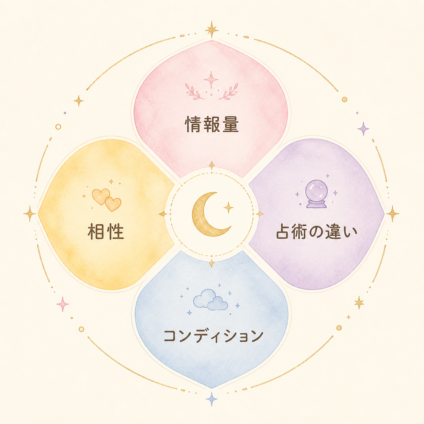 結果が分かれる4つの理由を一枚で整理