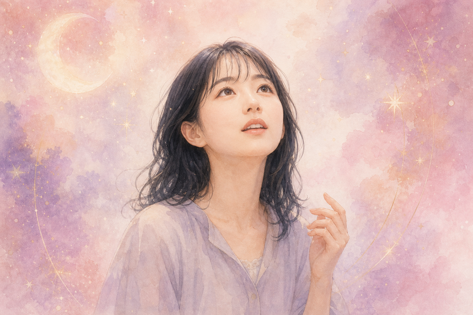 画数の読み解き方に気づいた表情の女性